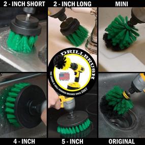 img 3 attached to 🧽 The Ultimate Kitchen Drill Brush Attachment Kit for Effective Cleaning of Crock Pots, Cast Iron Skillets, Countertops, Cooktops, Ovens, Sinks, Backsplashes, Trash Cans, and Flooring