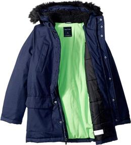 img 1 attached to 🧥 Nautica Boys' Heavyweight Ballistic Snorkel Jacket - Ultimate Winter Protection for Active Boys