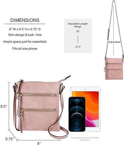 img 2 attached to DELUXITY Essential Casual Functional Crossbody Women's Handbags & Wallets