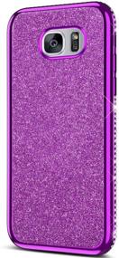 img 1 attached to IKASEFU Compatible With Samsung Galaxy S7 Case Crystal Bling Shiny Shockproof Luxury Glitter Sparkly Flash Rhinestone Diamond Soft TPU Silicone Bumper Protective Cover Case