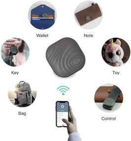 img 2 attached to Nutale Key Finder: Bluetooth Tracker for Keys, Pet Wallets, Backpacks, and Tablets - 4 Pack (White & Black)