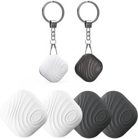 img 4 attached to Nutale Key Finder: Bluetooth Tracker for Keys, Pet Wallets, Backpacks, and Tablets - 4 Pack (White & Black)