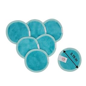 img 3 attached to 🌼 Petals Reusable Facial Rounds I Premium Microfiber I Makeup Removal with Water I Ideal for Eye & Lip Makeup I Satin-Silk Edges I Set of 7 Rounds
