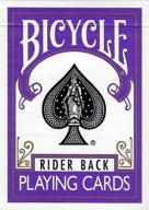 bicycle purple rider playing poker logo