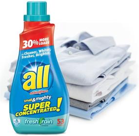 img 1 attached to 🌧️ Small & Mighty Fresh Rain Super Concentrated Liquid Laundry Detergent - 40 fl oz, 53 Loads