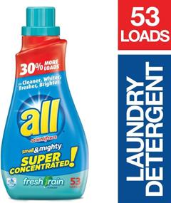 img 3 attached to 🌧️ Small & Mighty Fresh Rain Super Concentrated Liquid Laundry Detergent - 40 fl oz, 53 Loads