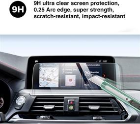 img 2 attached to 📱 YEE PIN X4 Mod 2021 Screen Protector - Premium Glass Film for 10.25-inch G01 X3 M40i / G02 X4 X3 Touch Screens - Ultimate Car Navigation Display Protection