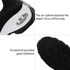 img 2 attached to 👟 HANYOUNG Women's Breathable Lightweight Walking Shoes: Casual Non Slip Mesh Air Cushion Sports Sneakers