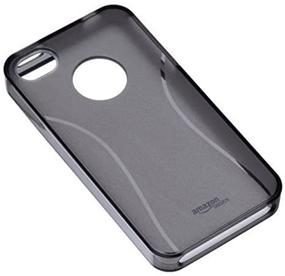 img 1 attached to 💼 AmazonBasics Smoke TPU Case with Screen Protector for AT&T and Verizon iPhone 4/4S - Comprehensive Protection