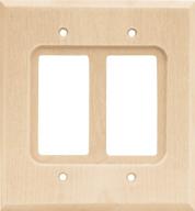 🔲 franklin brass w10400-un-c square dual decorator, unfinished wooden finish logo