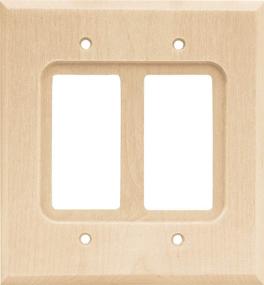 img 4 attached to 🔲 Franklin Brass W10400-UN-C Square Dual Decorator, Unfinished Wooden Finish