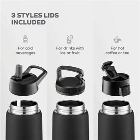 img 2 attached to Premium Triple-Insulated Stainless Steel Water Bottle - 25 Oz Wide-Mouth with Straw & Flip-Top Lid - Keeps Hot and Cold - Perfect for Hiking & Biking!