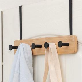 img 2 attached to 🌿 Organic Bamboo Cloth Hanger Organizer