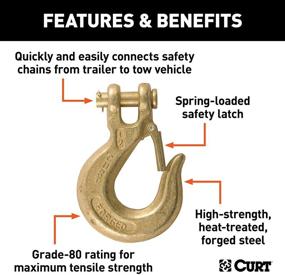 img 2 attached to CURT 81980 Safety Latch Clevis