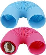 wishope pet fun tunnel: small animal play tube - collapsible plastic hideaway toy for guinea pigs, hamsters, chinchillas, rats, ferrets, and dwarf rabbits - ideal for hiding and training purposes logo