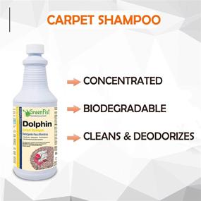 img 3 attached to 🐬 GreenFist Dolphin Carpet Extractor Odor & Stain Remover Shampoo Concentrated Deep Cleaner and Deodorizer - 1 Quart Bottle, Unscented Formula, for Rugs, Upholstery, and Carpet Machines