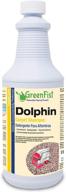 🐬 greenfist dolphin carpet extractor odor & stain remover shampoo concentrated deep cleaner and deodorizer - 1 quart bottle, unscented formula, for rugs, upholstery, and carpet machines logo