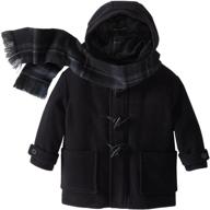 rothschild little boys' wool-blend duffle coat with scarf: warmth and style for your little gentleman logo