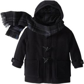 img 1 attached to Rothschild Little Boys' Wool-Blend Duffle Coat with Scarf: Warmth and Style for Your Little Gentleman