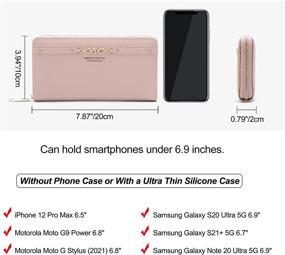 img 1 attached to 👜 Женские кошельки на руку Aeeque - сумка для мобильного телефона, кошелек для монет и карт.