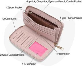 img 2 attached to 👜 Женские кошельки на руку Aeeque - сумка для мобильного телефона, кошелек для монет и карт.