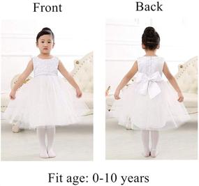 img 2 attached to Merry Day Flower Girl Dress: Toddler Formal Baptism Ball Gown for Ages 1 Month to 10 Years