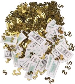img 4 attached to 💵 Sprinkle Some Big Bucks Glamour: Big Bucks Print-Fetti Party Accessory (1 count) (.5 Oz/Pkg)