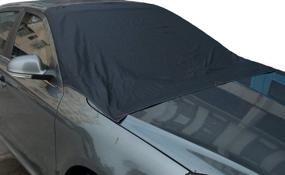 img 4 attached to ❄️ Earth Automotive Windshield Car Snow Cover - All Weather Winter Summer Protection with Magnetic Edges