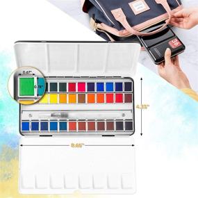 img 2 attached to Watercolor Paint Set Refillable Professionals