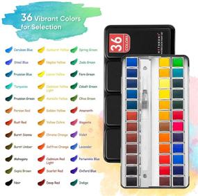 img 1 attached to Watercolor Paint Set Refillable Professionals