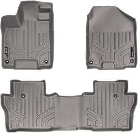 img 4 attached to 🚗 Top-rated MAXLINER All Weather Gray Floor Mat Liner Set for Honda Pilot (2016-2021)