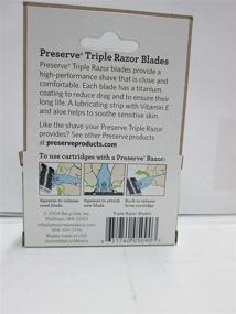 img 1 attached to 🪒 Preserve PRE-5091P2 Triple Razor Replacement Blade44; 4-Pack - Bundle of Two Packs