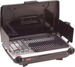 img 4 attached to 🔥 2-in-1 Coleman Gas Camping Grill and Stove, Tabletop Propane with 2 Burners