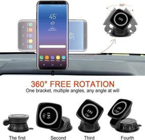 img 2 attached to 🔌 Cegar Magnetic Wireless Car Charger: 10W/7.5W Qi Fast Charging, Windshield Phone Holder for iPhone 12/11/XS/X/8, Samsung S20/10/9 Note10