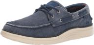 skechers status 2 0 lorano canvas oxford men's shoes logo