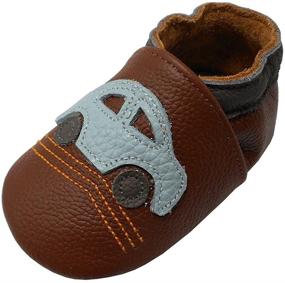 img 4 attached to 👶 YALION Soft Leather Baby Shoes with Suede Sole - Perfect First Walking Pre-Walker Crib Shoes in Multi-Designs!