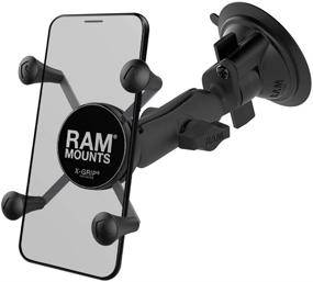 img 2 attached to Крепление для телефона RAM Mounts X-Grip RAP-B-166-UN7U с присоской Twist-Lock и средним рычагом | Идеально для автомобильных лобовых стекол