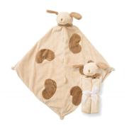 brown puppy angel dear cuddle twin set logo