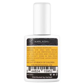 img 3 attached to Karlash Gold Super Strong Nail Glue - Acrylic Nails & Press Ons Adhesive | Nail Bond for Acrylic Nail Art, Glitter, Gems | White Clear Tips - 1 Pack