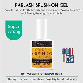 img 2 attached to Karlash Gold Super Strong Nail Glue - Acrylic Nails & Press Ons Adhesive | Nail Bond for Acrylic Nail Art, Glitter, Gems | White Clear Tips - 1 Pack