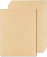 📄 170 pcs brown kraft paper sheets (120gsm), letter sized light brown stationery paper for art, crafts, office use - wedding invitations, scrapbook crafts, drawing, printing logo