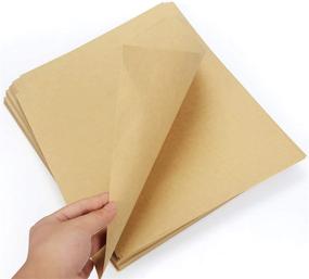 img 2 attached to 📄 170 Pcs Brown Kraft Paper Sheets (120GSM), Letter Sized Light Brown Stationery Paper for Art, Crafts, Office Use - Wedding Invitations, Scrapbook Crafts, Drawing, Printing