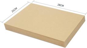 img 3 attached to 📄 170 Pcs Brown Kraft Paper Sheets (120GSM), Letter Sized Light Brown Stationery Paper for Art, Crafts, Office Use - Wedding Invitations, Scrapbook Crafts, Drawing, Printing