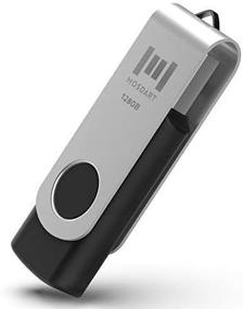 img 3 attached to 🔌 High Capacity 128GB USB 2.0 Flash Drive | Black MOSDART Thumb Drive with LED Light