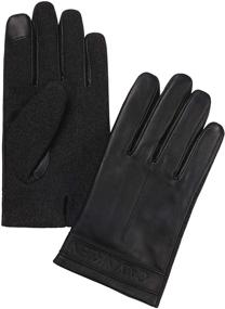 img 1 attached to 🧤 Premium Calvin Klein Leather Gloves for Men: Stylish & Durable Accessories