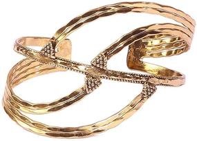 img 3 attached to 💍 Gold Plated Brass Bangle for Girls - Richera Jewelry