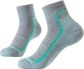 img 1 attached to 🧦 Premium SOLAX 72% Merino Wool Hiking Socks: Cushioned, Breathable, Unisex Quarter Socks 3 Pack - Perfect for Outdoor Trekking and Trail Activities