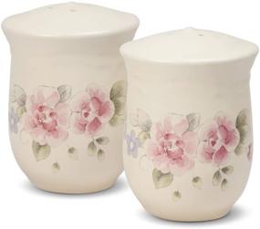 img 1 attached to 🌹 Pfaltzgraff Tea Rose Salt and Pepper Shaker Set: Timeless Elegance for Seasoning