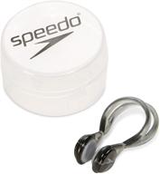 👃 speedo swim nose clip liquid comfort charcoal - unisex, one size logo