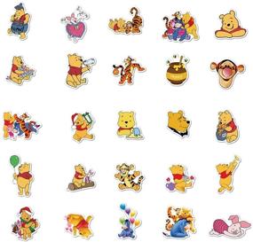 img 1 attached to 50Pcs Hot Disney Cartoon Winnie The Pooh Tigger Eeyore Stickers - Vinyl Waterproof Graffiti Patches for Water Bottles, Laptop, Car, and More!